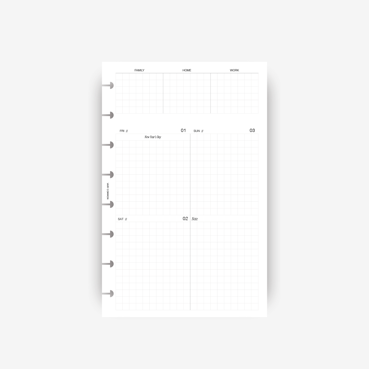 2027 Weekly Planner Insert | Compact