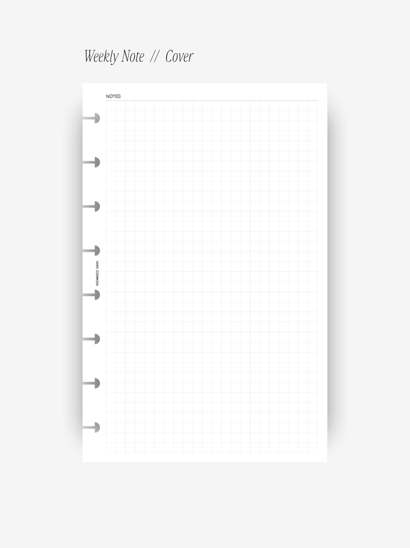 Undated Weekly Planner Insert // Deluxe
