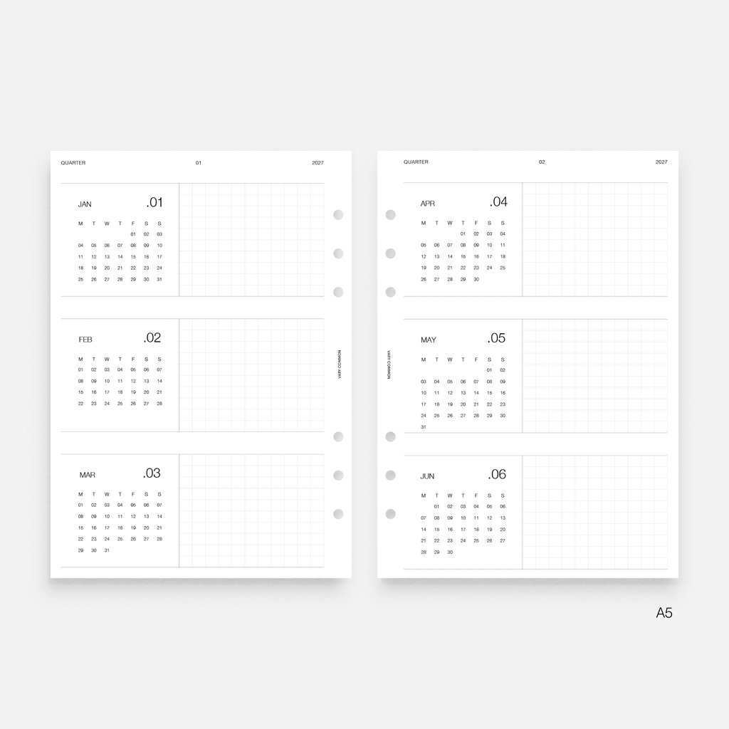2027 Yearly Planner Insert | Classic