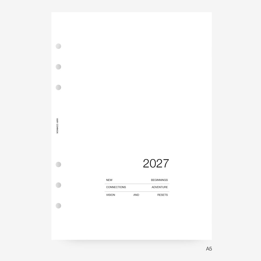 2027 Yearly Planner Insert | Classic