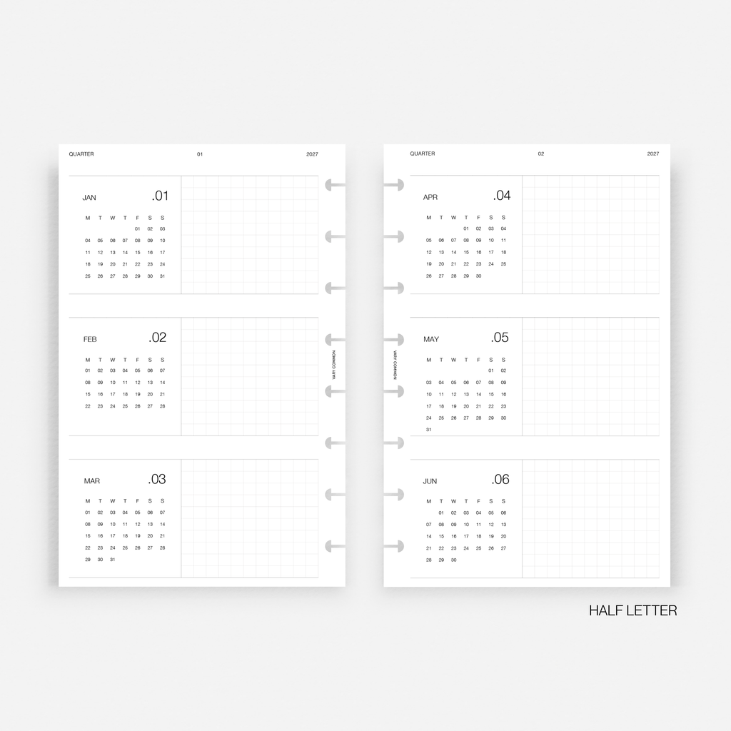 2027 Yearly Planner Insert | Classic