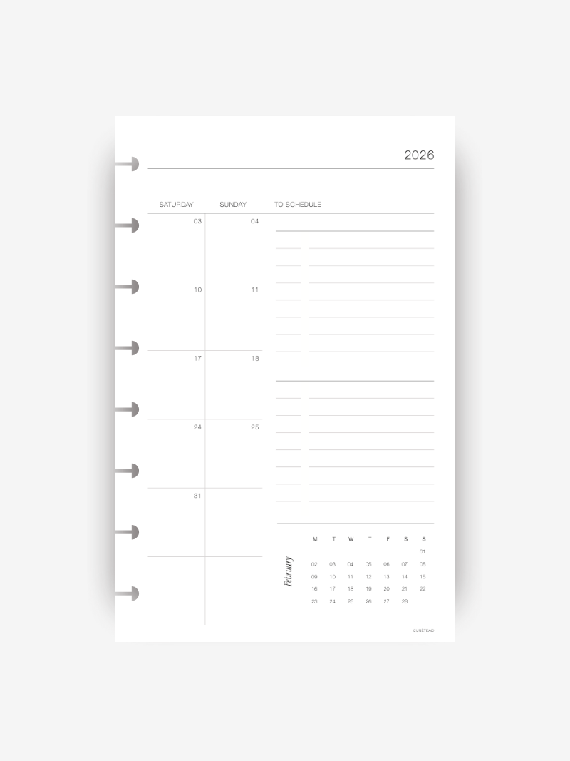 2026 Monthly Planner Insert // Deluxe