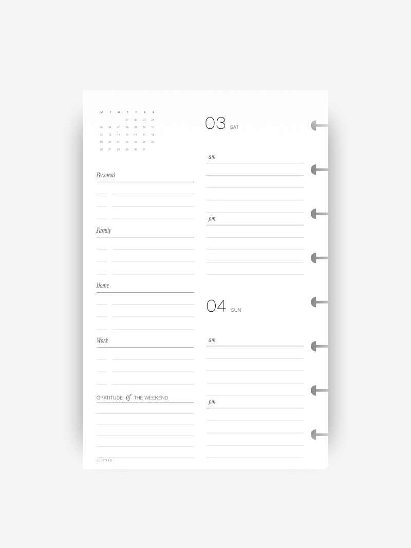 2026 Daily Planner Insert // Deluxe