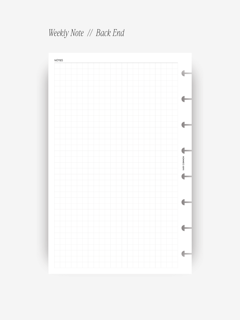 Undated Weekly Planner Insert // Deluxe