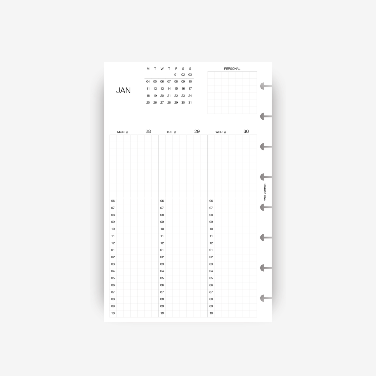 2027 Weekly Planner Insert | Classic
