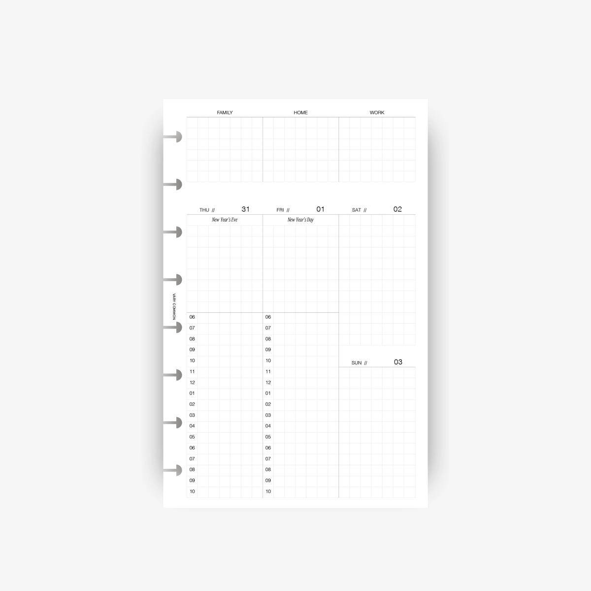 2027 Weekly Planner Insert | Classic