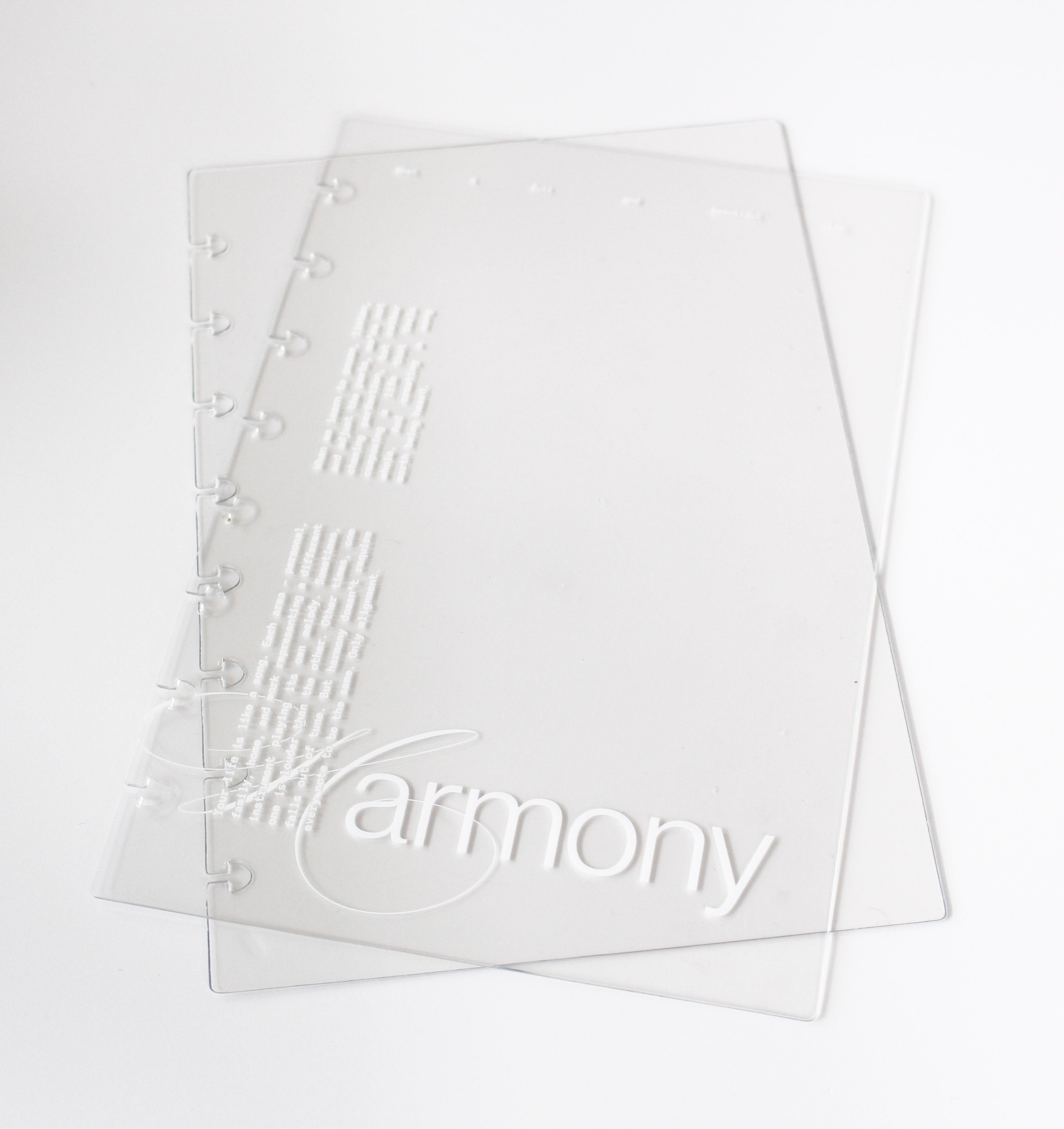 Harmony Clear Discbound Cover Set