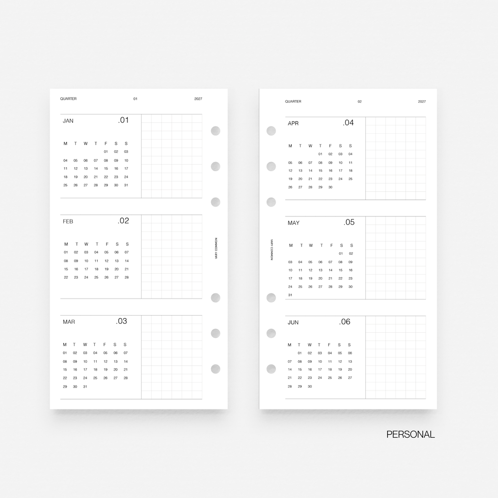 2027 Yearly Planner Insert | Classic