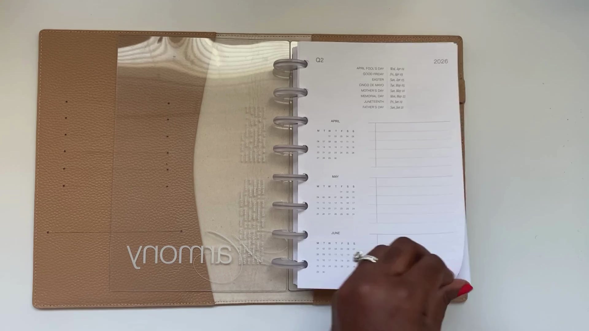 2026 Monthly Planner Insert // Deluxe